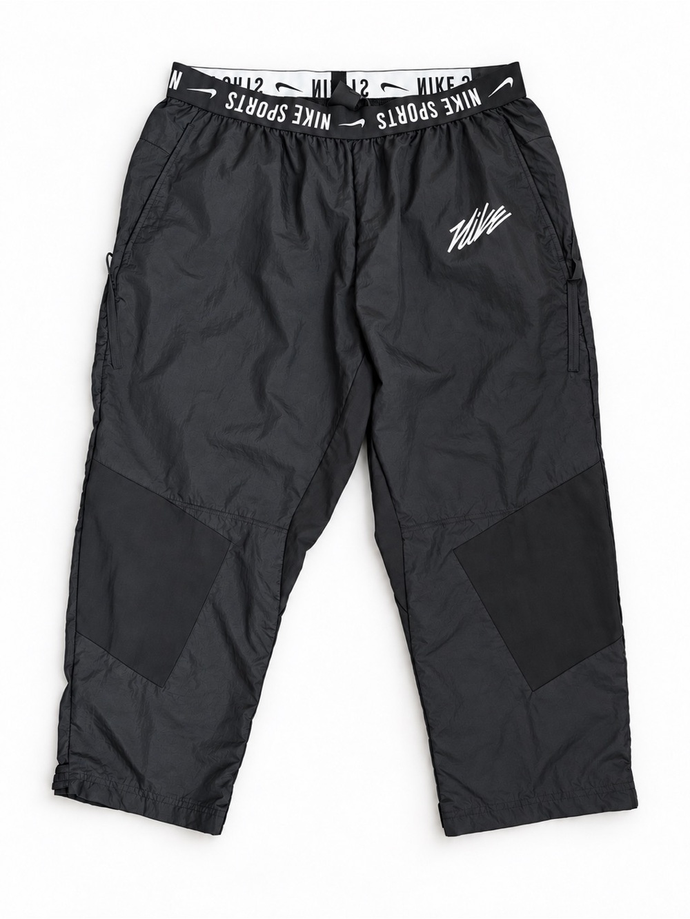 NWT Nike Sports Black Woven Pants Adjustable Ankles Men’s XXL